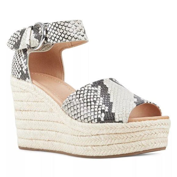 NIB Nine West Adell Women's rille Wedge Sandals size 9 - Picture 1 of 2